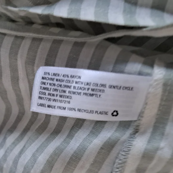 NWT A New Day (Target) striped hi-lo boho top blouse 3/4 sleeves ladies XXL - Picture 6 of 7